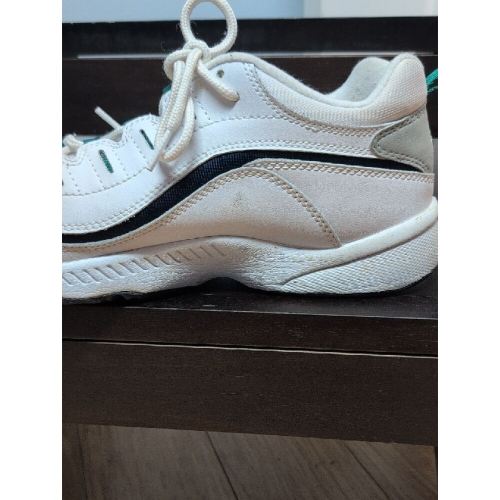 Easy Spirit Romy White Sneakers Green/Blue Accents Size 8M - Picture 9 of 10